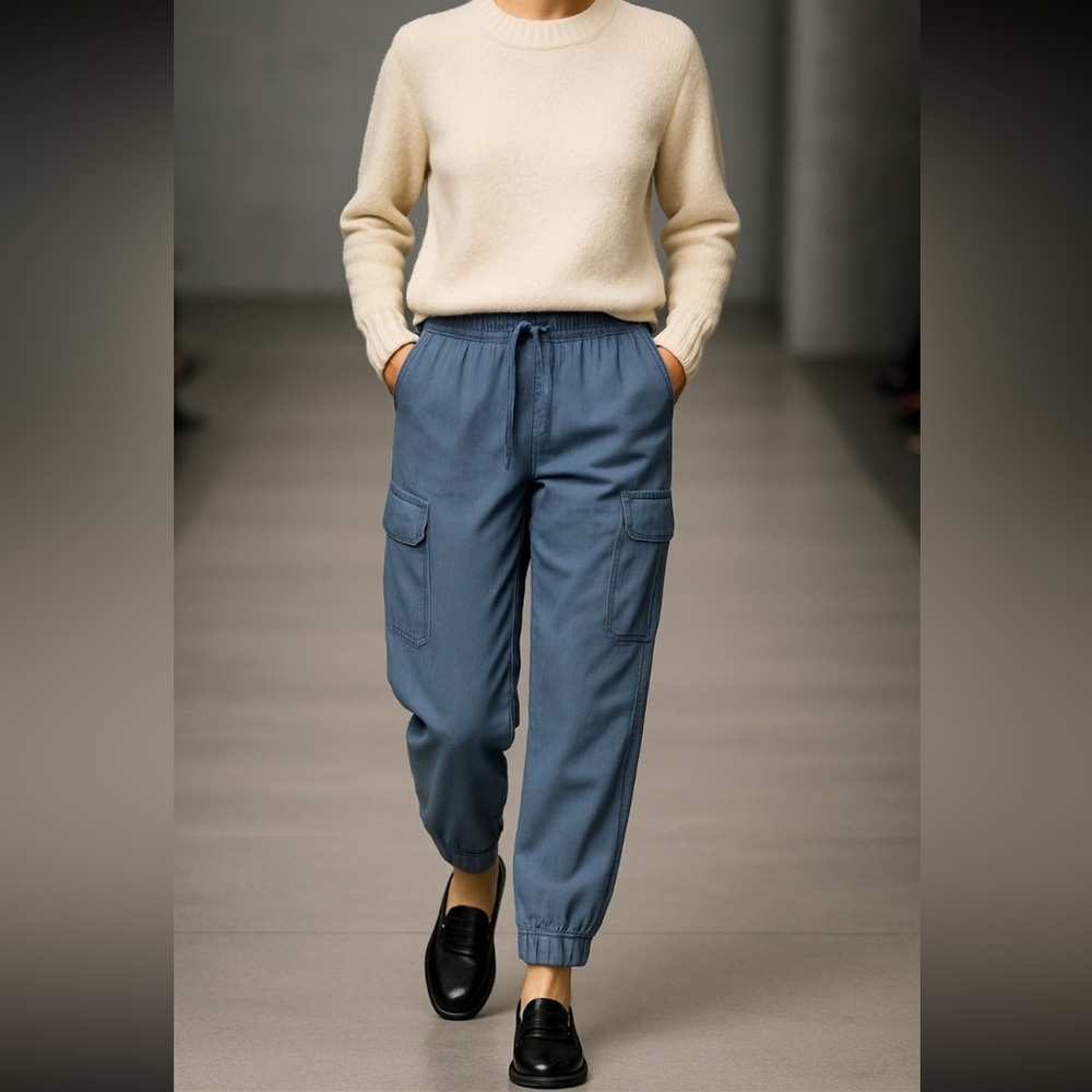# 14 - Amer Eagle - Blue Joggers W - 15.5 - 17” I - 27” R- 12”
